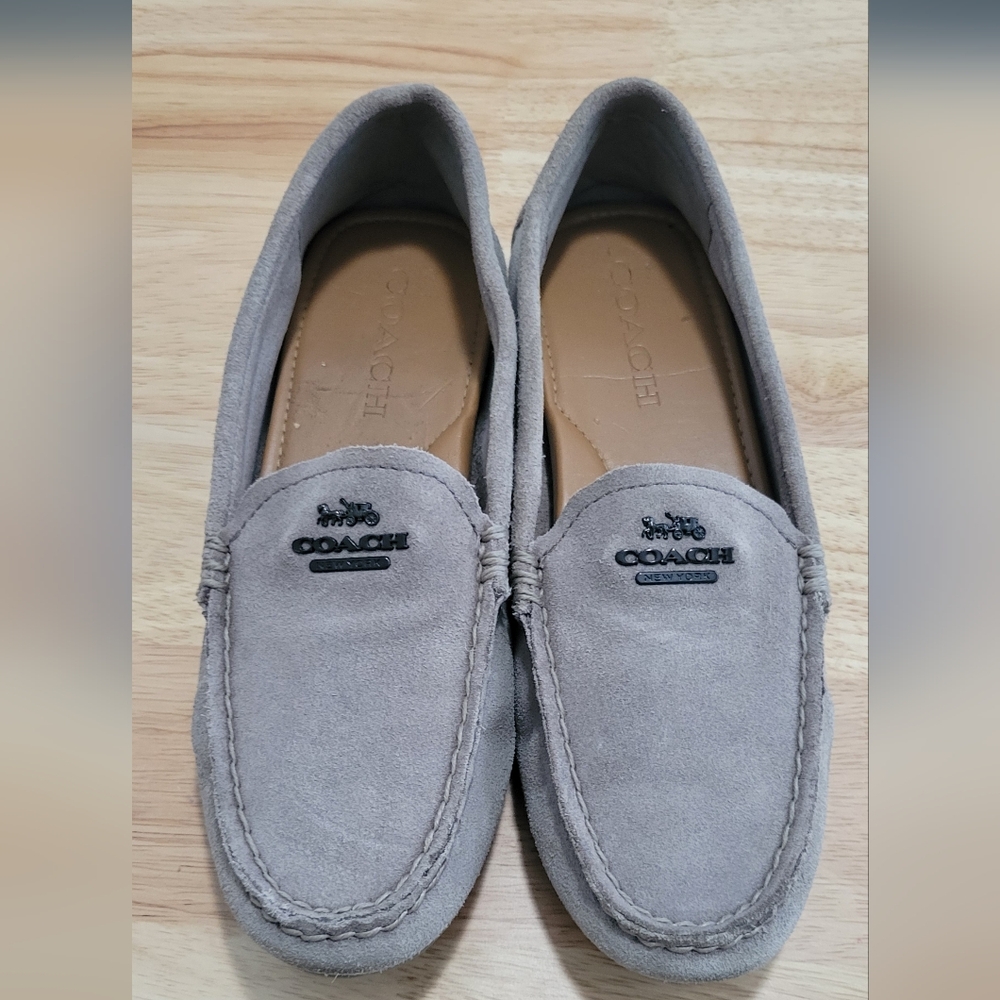 Coach Suede Loafers (Gray)